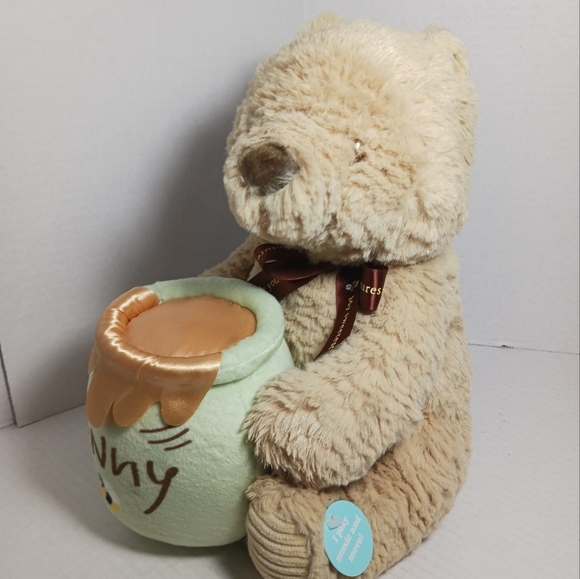 DISNEY BABY Winnie the Pooh Honey Pot Music Wind Up Plush Stuffed Animal Works - Picture 7 of 8